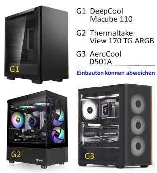 Gamer Komplett-PC mit AMD Ryzen 7 7800X3D - RTX 5060 Ti - WLAN - 64 GB Ram