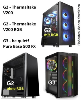 Gamer Komplett-PC mit AMD Ryzen 9 7900X + B650 - RTX 4080 - 64 GB Ram