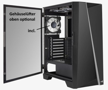 Gamer-PC mit AMD Ryzen 7 9800X3D - WiFi 6E - RTX 4070 - B650 - 64 GB Ram