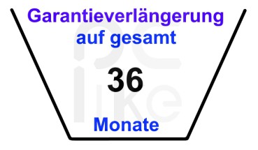 Garantieverlängerung auf gesamt 36 Monate