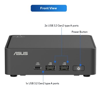 Mini Komplett-PC mit ASUS NUC15CRKU5 - Core Ultra 5 225H - WiFi 7 - 32 GB Ram