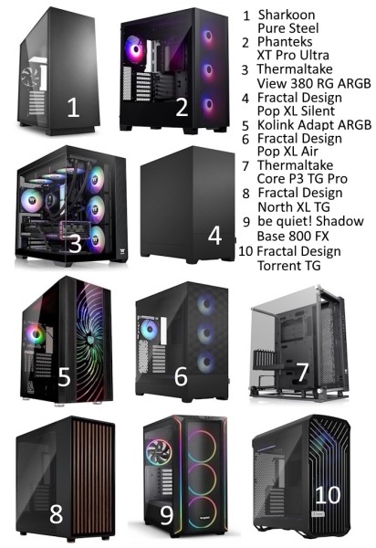 Gamer-PC mit AMD Ryzen 7 9800X3D - WiFi - RX 9070 XT - B850 - 32 GB Ram