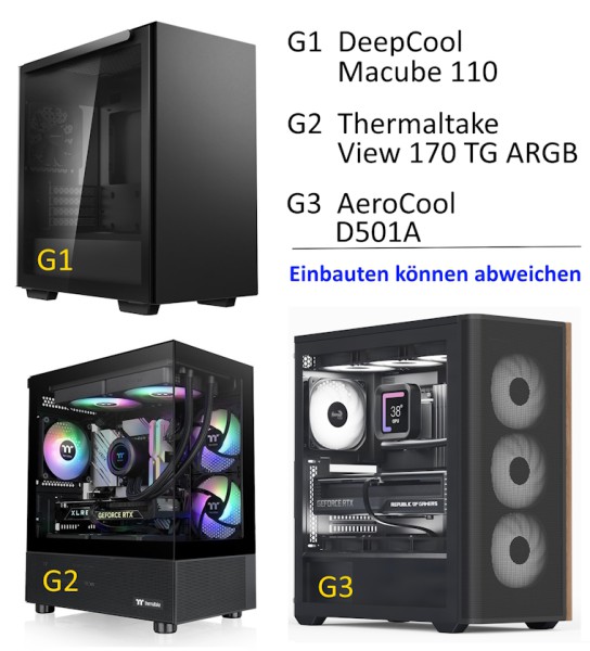 Gamer Komplett-PC mit AMD Ryzen 7 7800X3D - RTX 5060 Ti - WLAN - 64 GB Ram