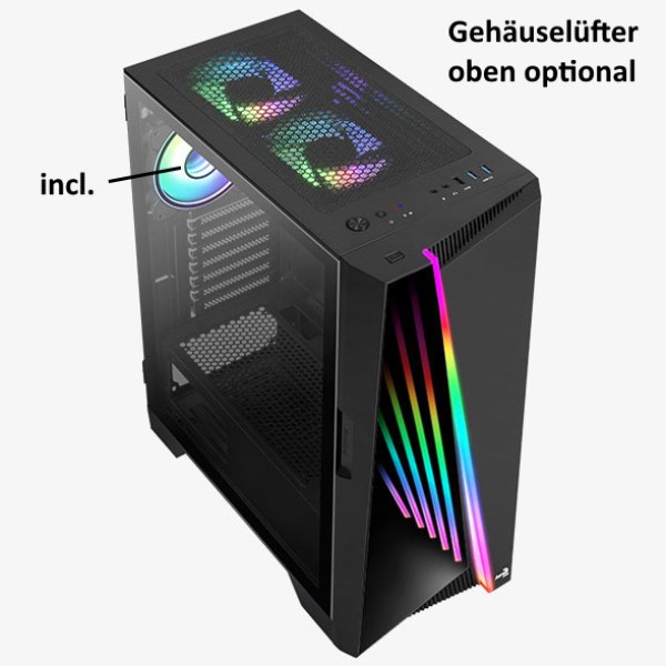 Gamer-PC mit AMD Ryzen 7 9800X3D - WiFi 6E - RTX 4080 Super - B650 - 64 GB Ram