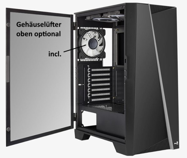Gamer-PC mit AMD Ryzen 7 9800X3D - WiFi 6E - RTX 4080 Super - B650 - 64 GB Ram