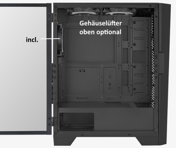 Gamer-PC mit AMD Ryzen 7 9800X3D - WiFi 6E - RTX 4070 - B650 - 64 GB Ram