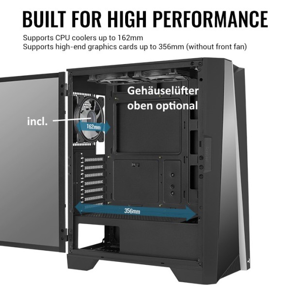 Gamer-PC mit AMD Ryzen 7 9800X3D - WiFi 6E - RTX 4080 Super - B650 - 64 GB Ram
