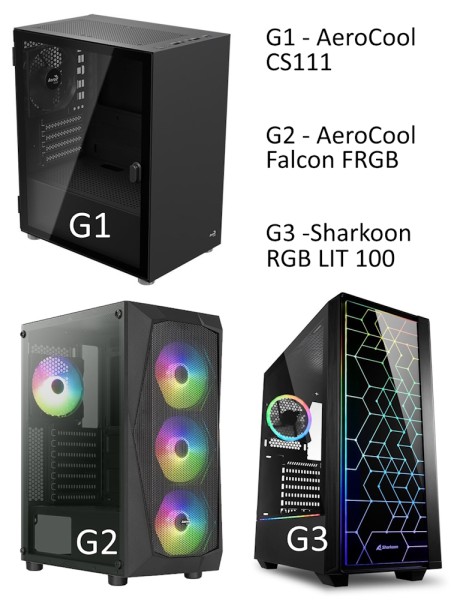 Gamer Komplett-PC mit AMD Ryzen 9 5900X + A520 - RTX 4060 - 32 GB Ram