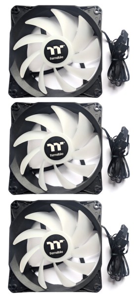 3x Thermaltake Gehäuselüfter 120 mm - TT-1225 A1225L12S - RGB