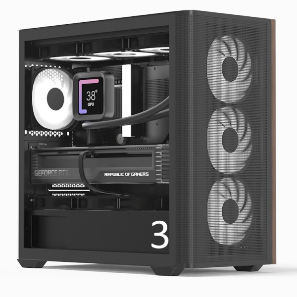 Gamer Komplett-PC mit AMD Ryzen 5 9600X - RX 9060XT 8/16GB - 32 GB Ram