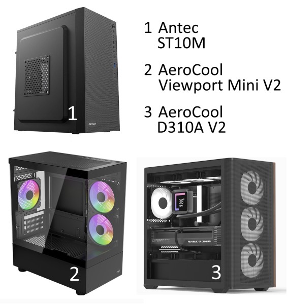 Gamer Komplett-PC mit AMD Ryzen 5 9600X - RX 9060XT 8/16GB - 32 GB Ram