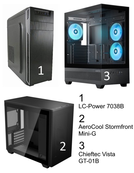 Gamer Komplett-PC mit AMD Ryzen 5 7500 X3D - RTX 5070 - B850 - WLAN - 32 GB Ram