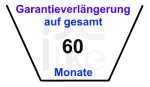 Garantieverlängerung auf gesamt 60 Monate